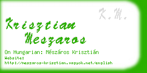 krisztian meszaros business card